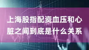 上海股指配资血压和心脏之间到底是什么关系